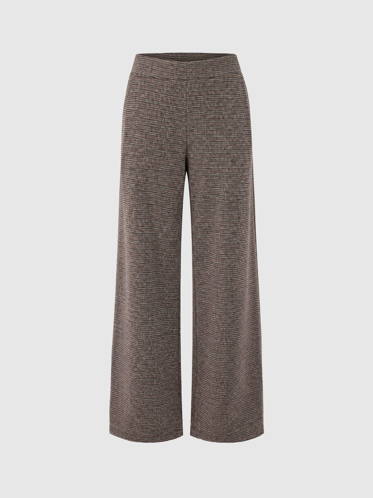 Pantalón de pernera ancha Keller — Cuadros beige y burdeos — vista 7