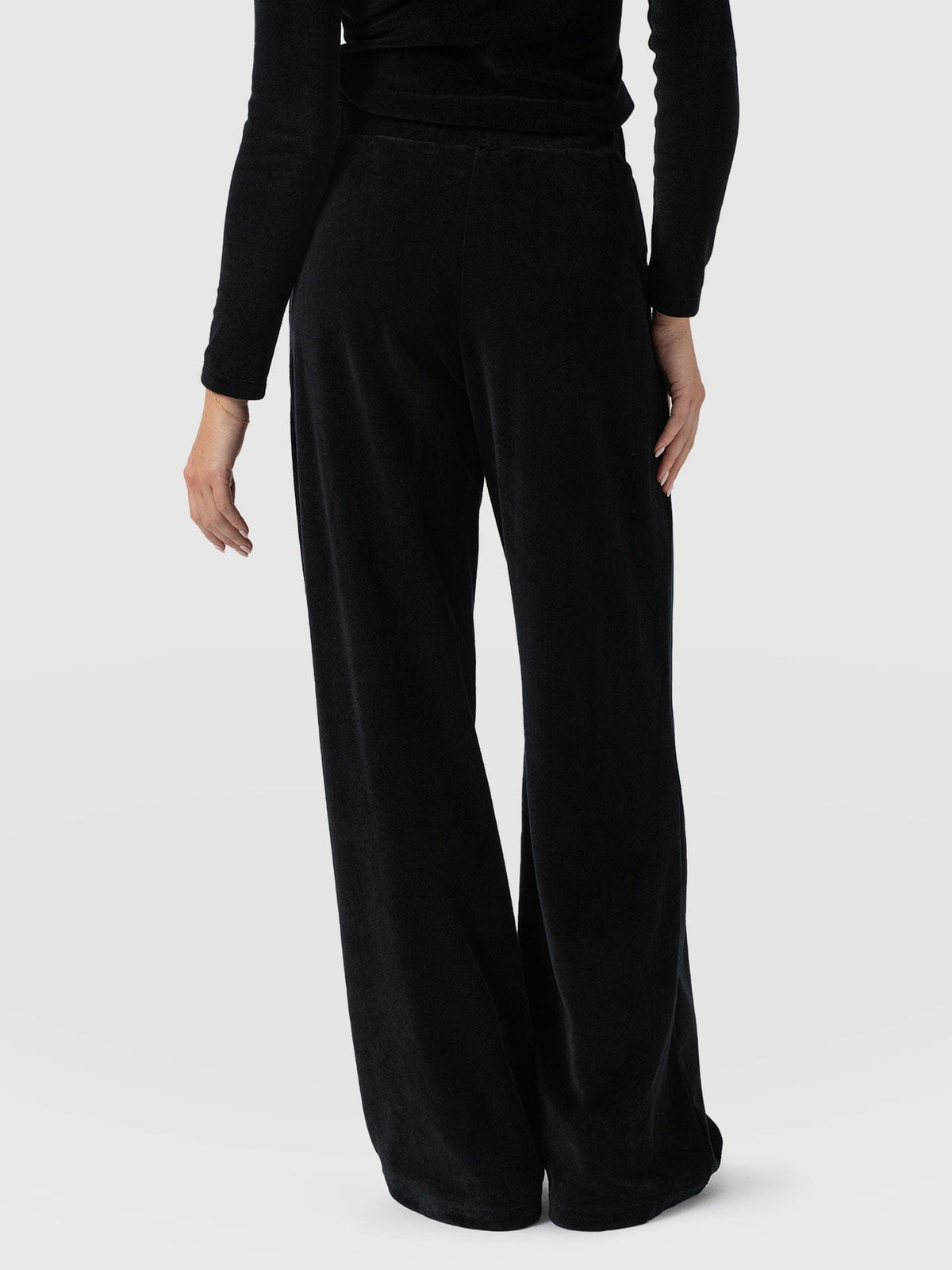 Pantalón de pernera ancha Keller — Terciopelo negro — vista 6