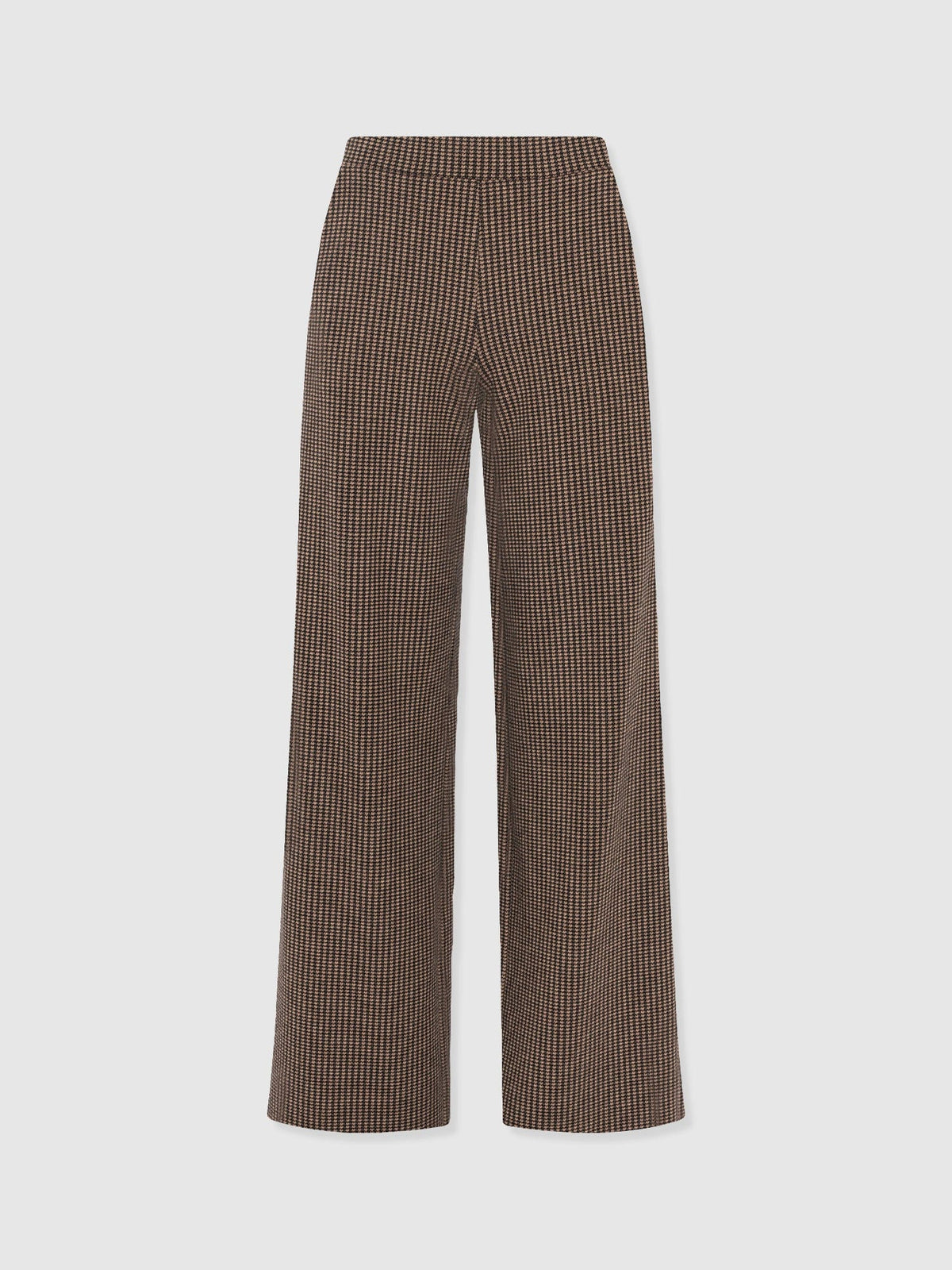 Pantalón de pernera ancha Keller — Minipata de gallo marrón — vista 7