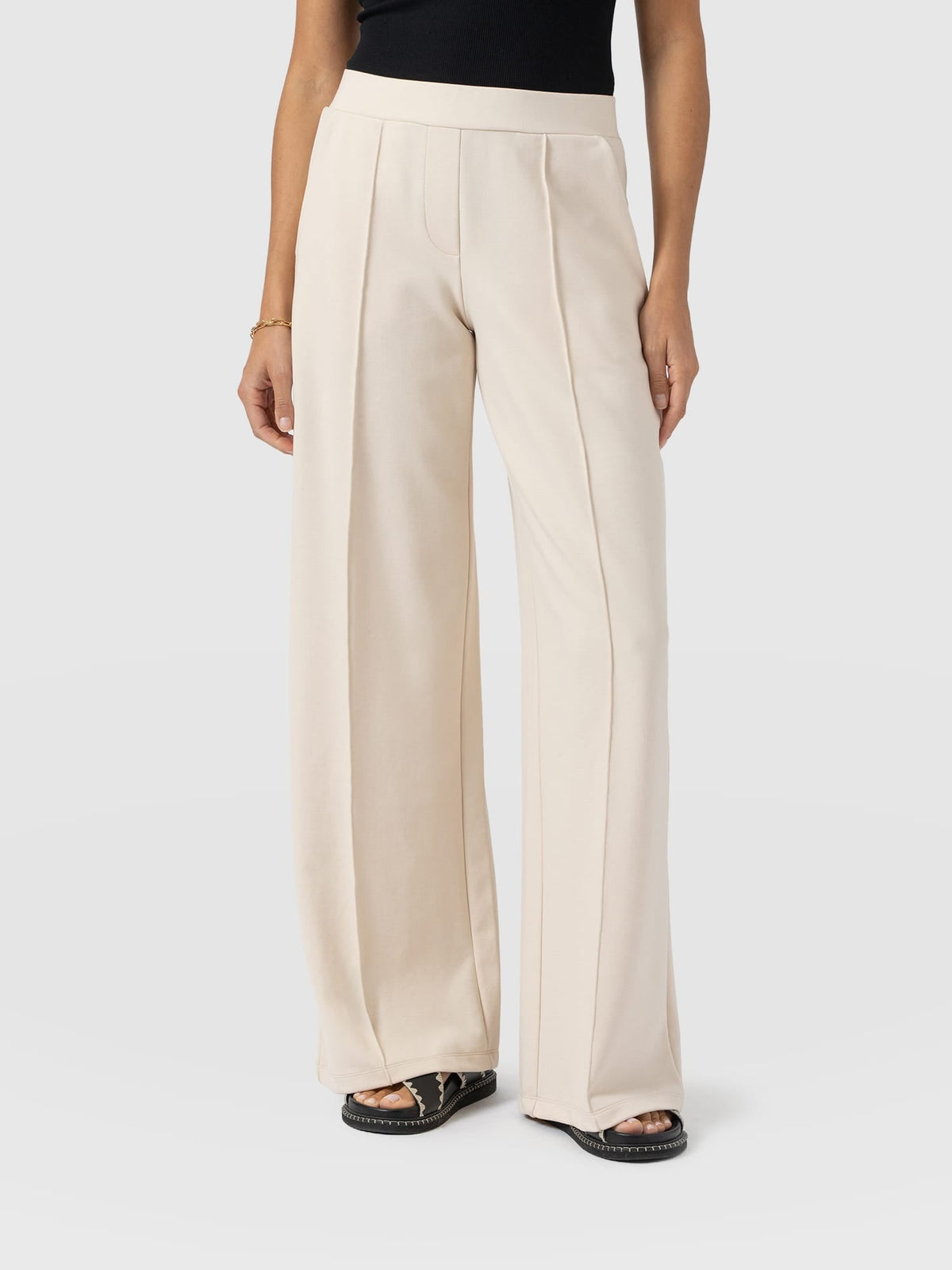 Pantalón de pernera ancha Keller — Crema — vista 2