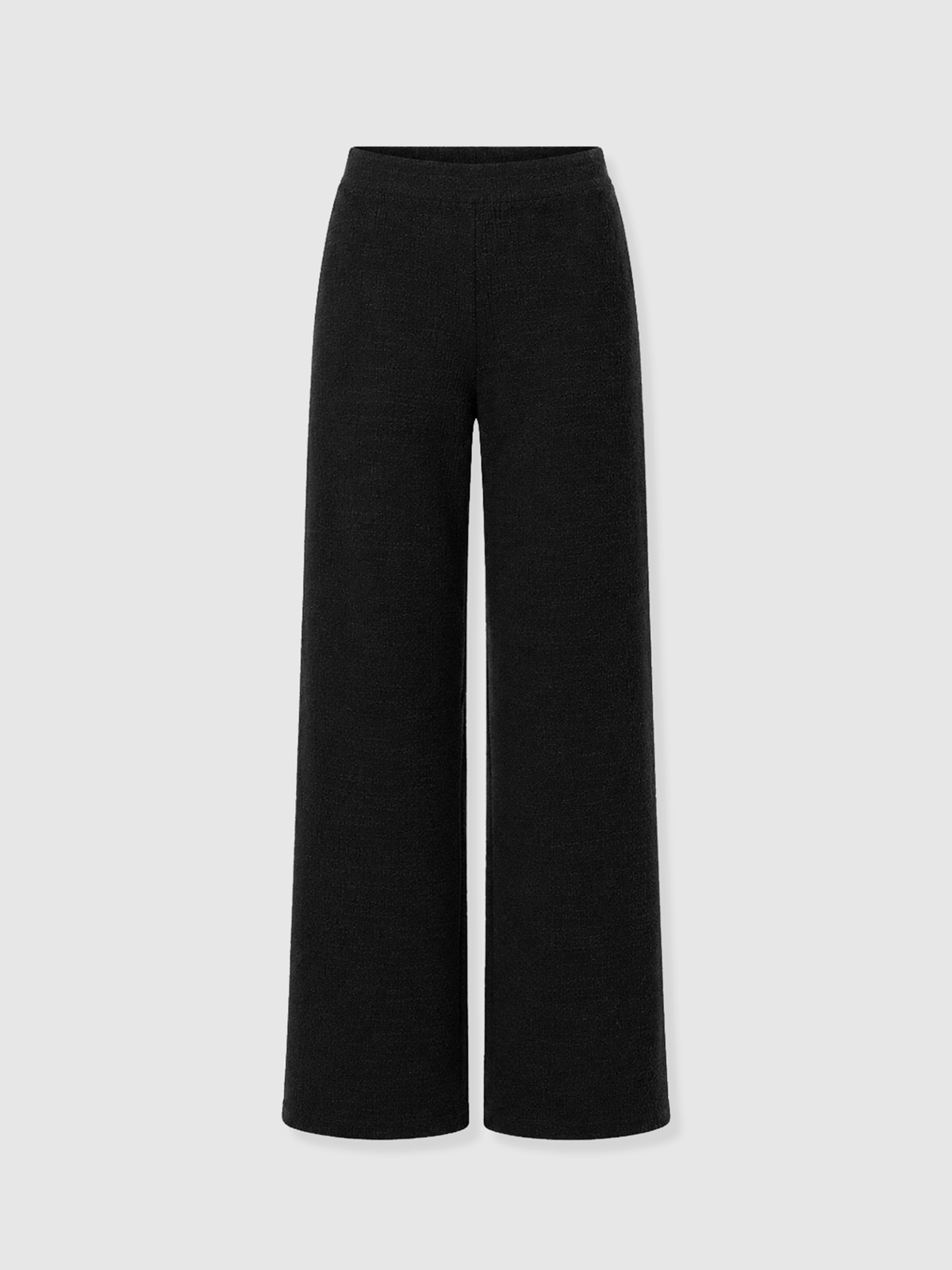 Pantalón de pernera ancha Keller — Bouclé negro — vista 7