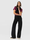 Pantalón de pernera ancha Keller — Bouclé negro — vista 1