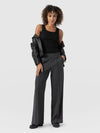 Pantalón de pernera ancha Keller — Gris carbón — vista 1