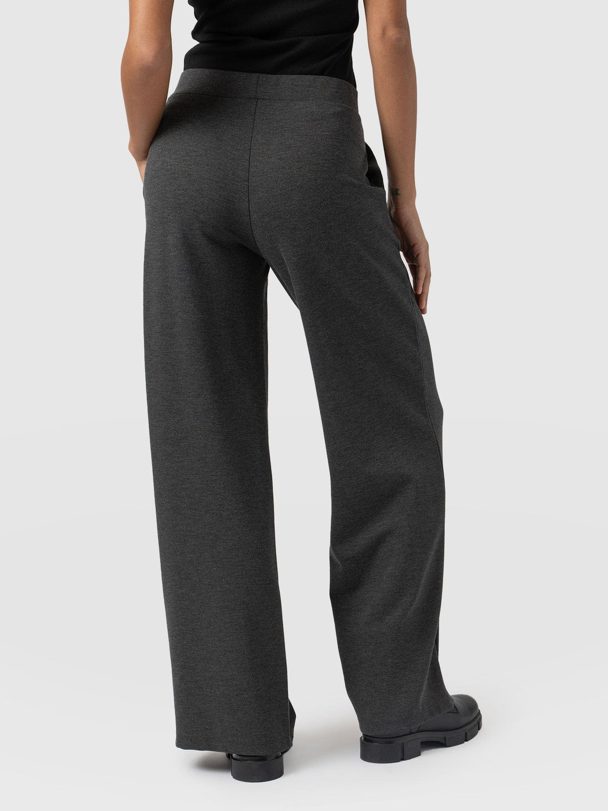 Pantalón de pernera ancha Keller — Gris carbón — vista 6