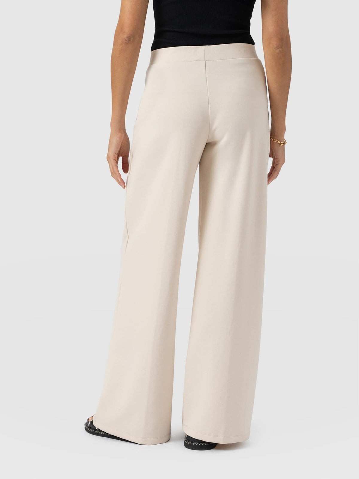 Pantalón de pernera ancha Keller — Crema — vista 6
