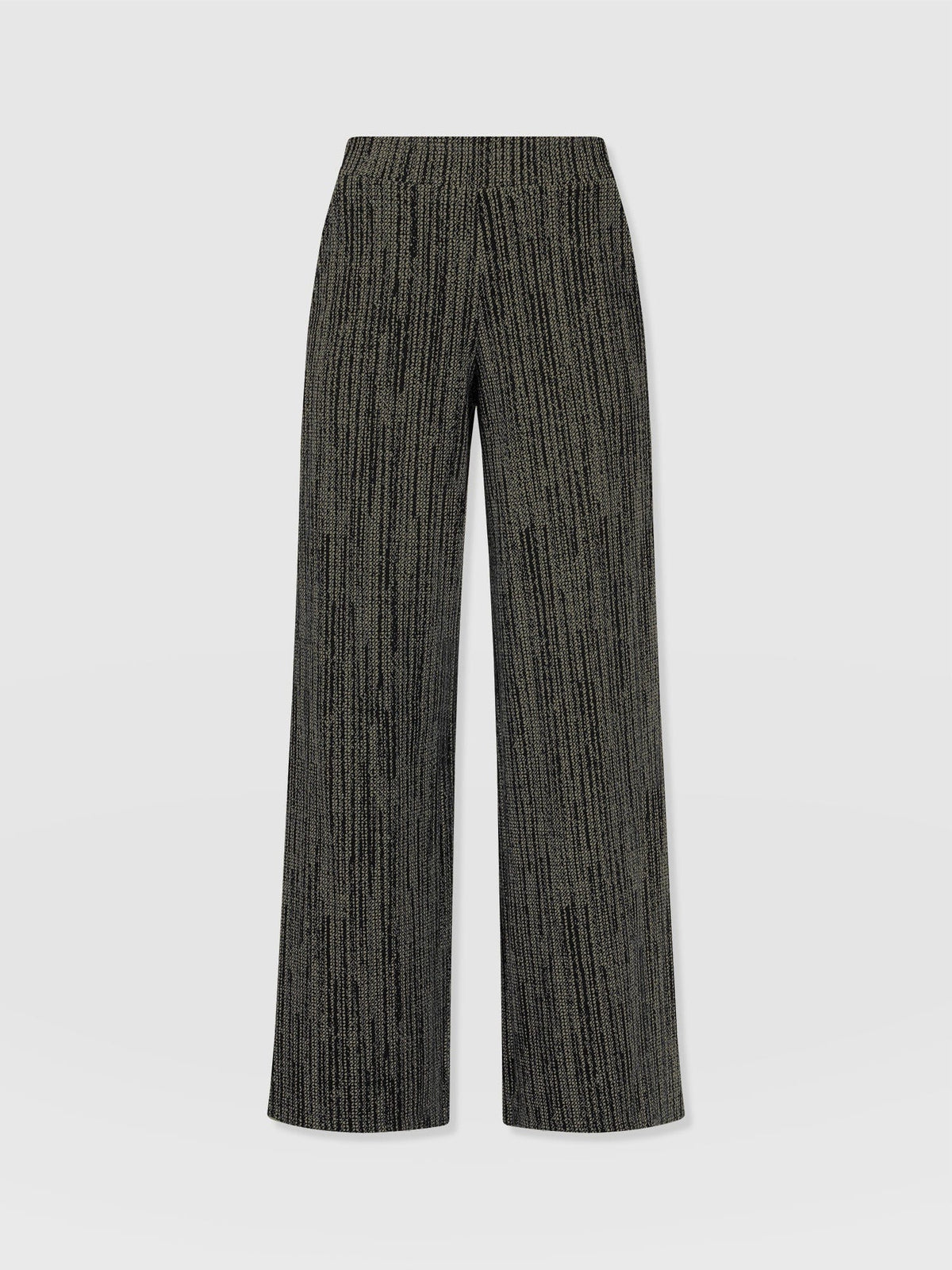 Pantalón de pernera ancha Keller — Estampado píxel verde — vista 7