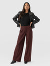 Pantalón de pernera ancha Keller — Granate — vista 1