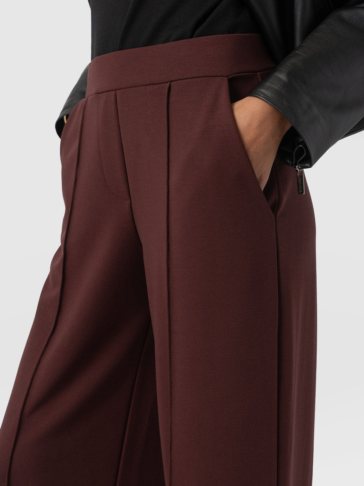 Pantalón de pernera ancha Keller — Granate — vista 3