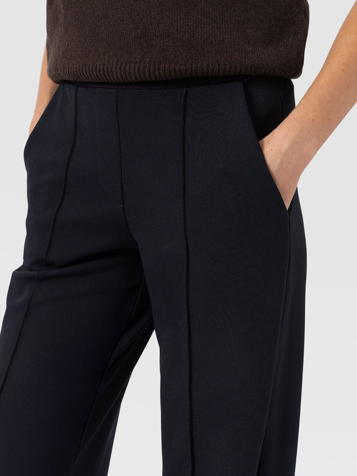 Pantalón de pernera ancha Keller — Azul marino — vista 3