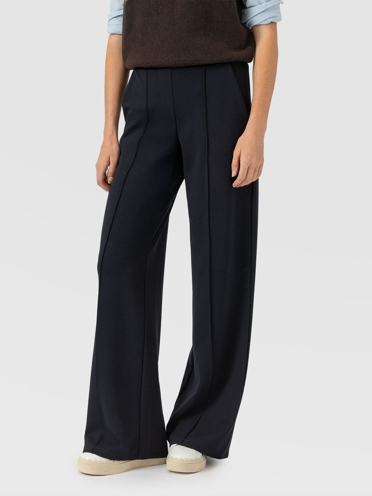 Pantalón de pernera ancha Keller — Azul marino — vista 4