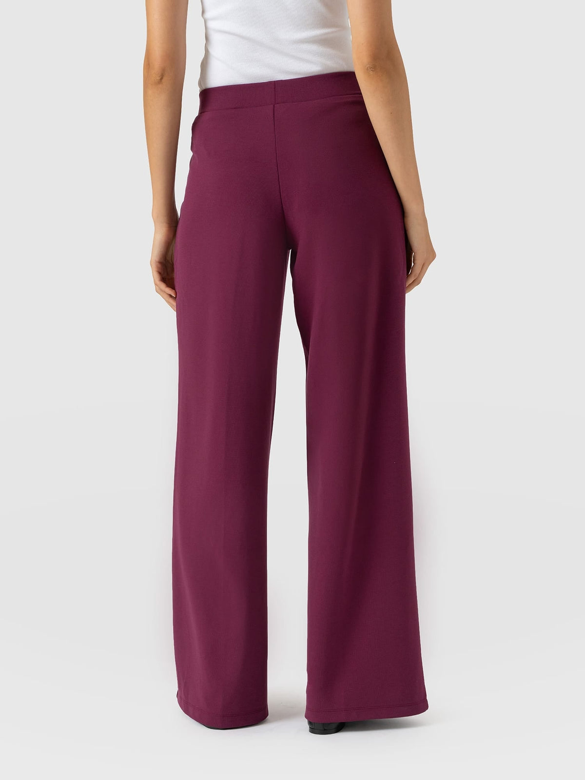 Pantalón de pernera ancha Keller — Ciruela — vista 6