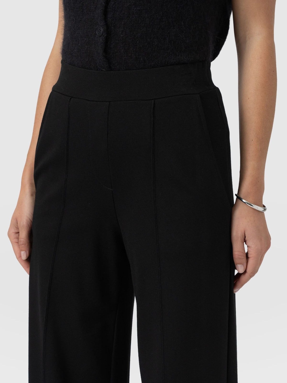 Pantalón de pernera ancha Keller — Negro — vista 5