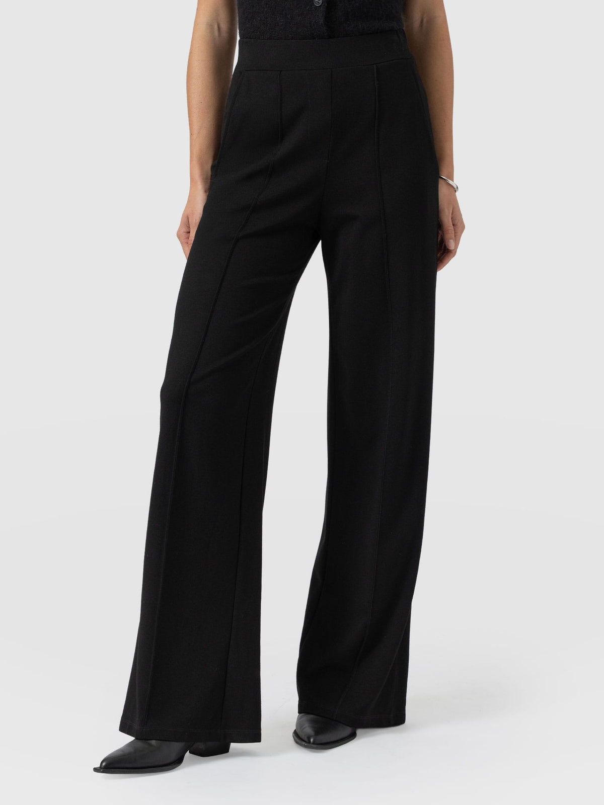 Pantalón de pernera ancha Keller — Negro — vista 3