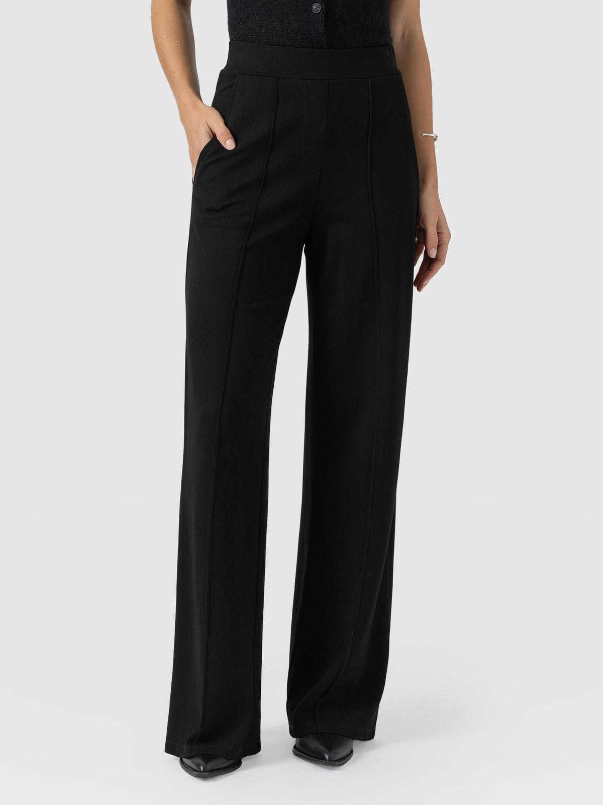 Pantalón de pernera ancha Keller — Negro — vista 4